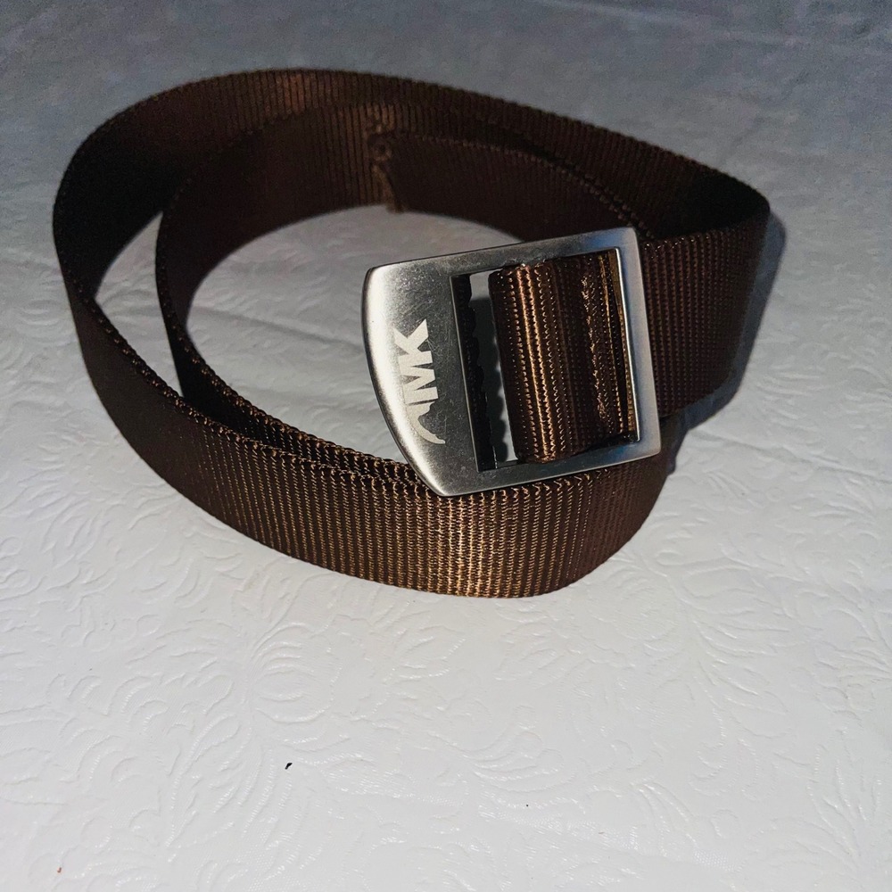 Mountain Khakis Webbing Belt Mens One Size Brown Metal Buckle Jackson Hole WY